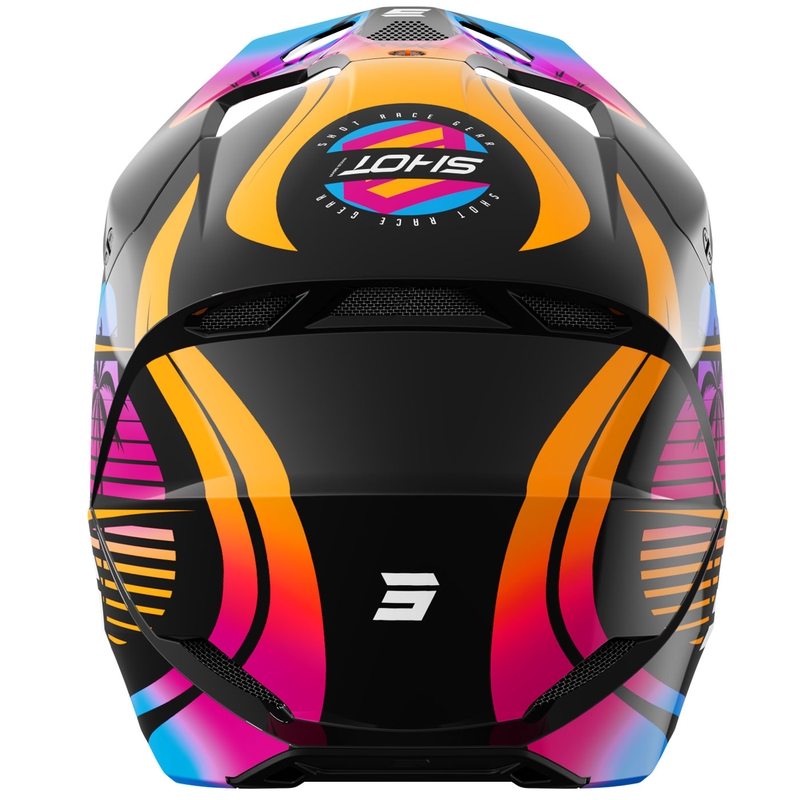 Cască de motocross Shot Furious Miami pentru copii, portocaliu lucios