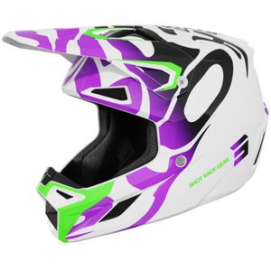 Cască de motocross Shot Ghost pentru copii, violet