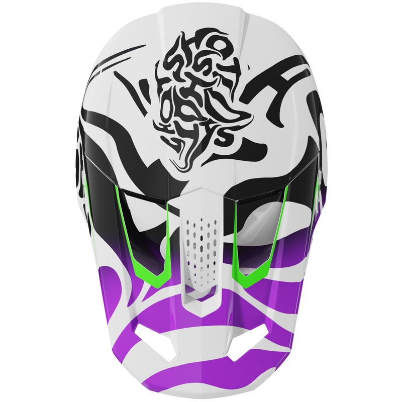 Cască de motocross Shot Ghost pentru copii, violet