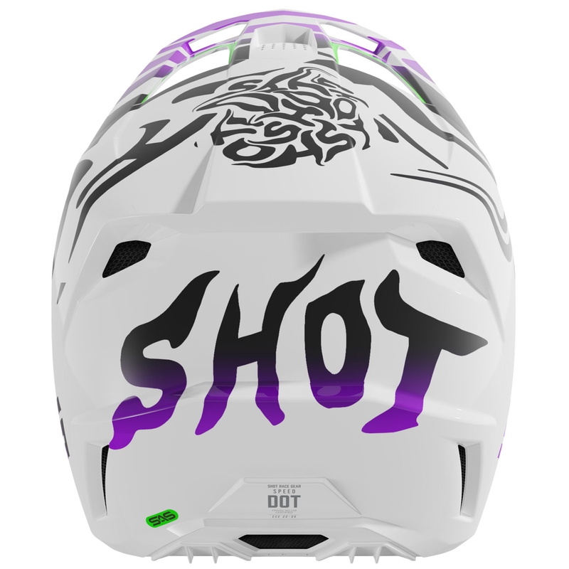 Cască de motocross Shot Ghost pentru copii, violet