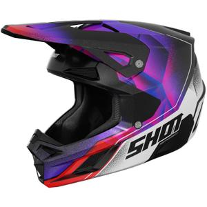Cască de motocross Shot Speed Olymp pentru copii, violet perlat