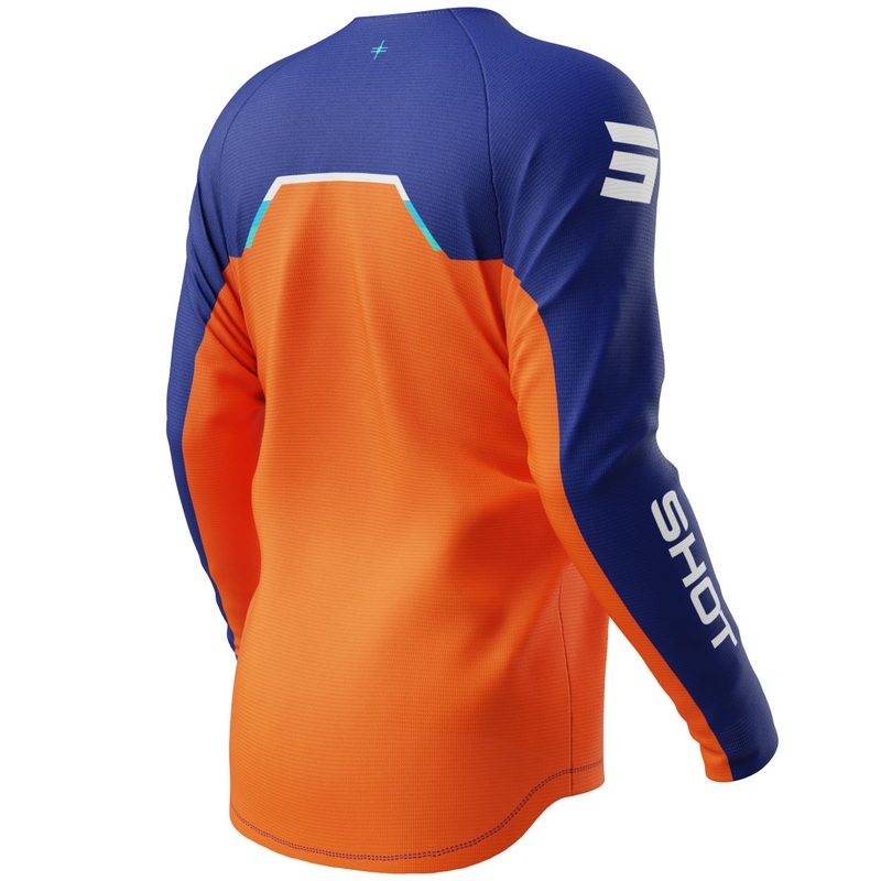 Tricou motocross Shot Draw Daytona pentru copii, portocaliu