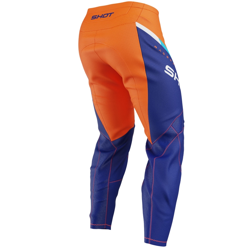 Pantaloni motocross Shot Draw Daytona pentru copii, portocalii