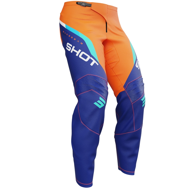 Pantaloni motocross Shot Draw Daytona pentru copii, portocalii