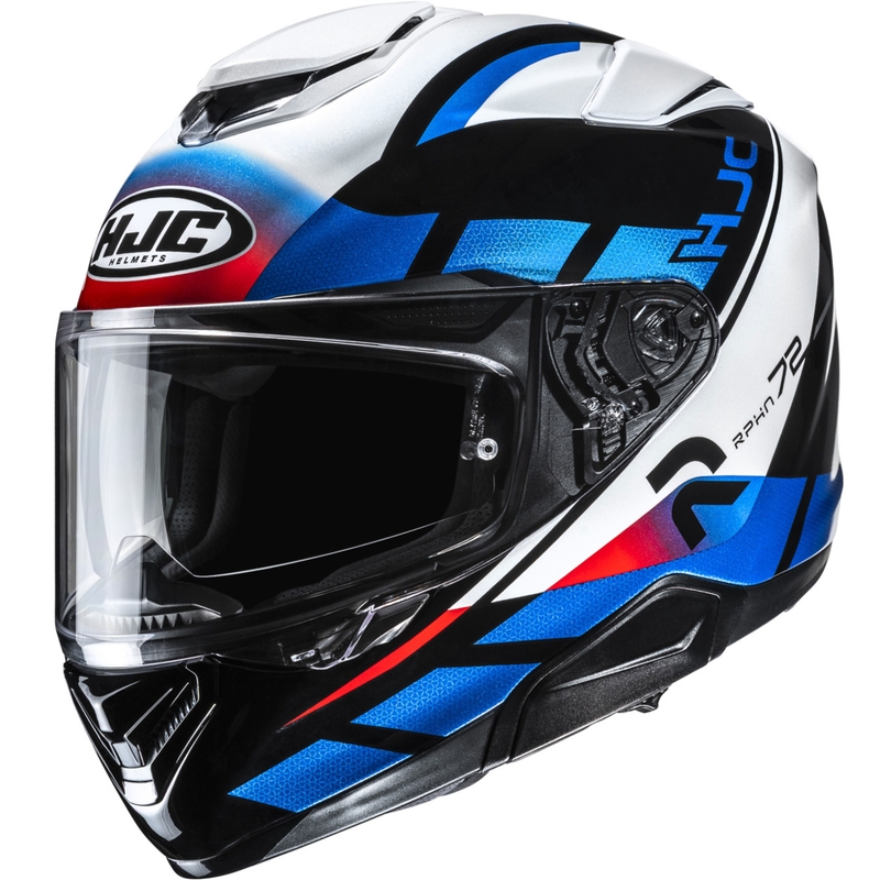 Cască integrală pentru motocicletă HJC RPHA 72 Value MC21 negru-alb-albastru