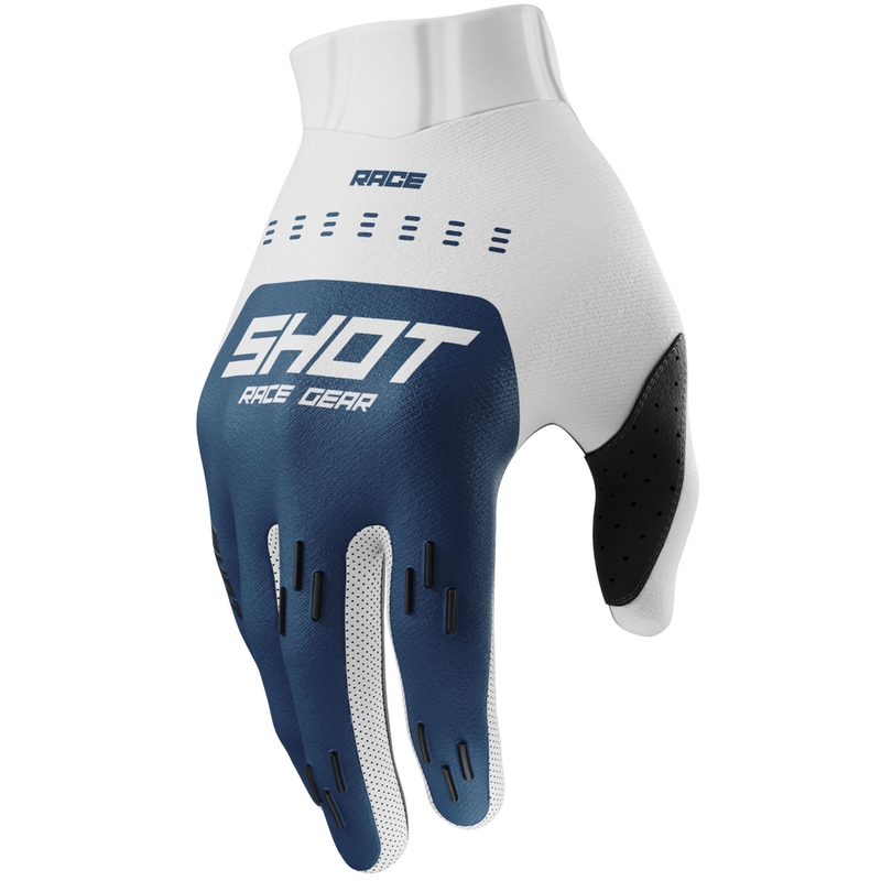 Mănuși motocross Shot Race Evo pentru copii, albastru-petroliu