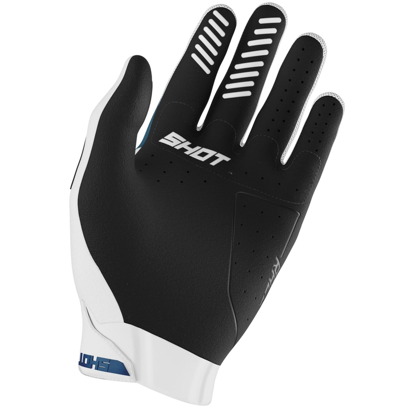 Mănuși motocross Shot Race Evo pentru copii, albastru-petroliu