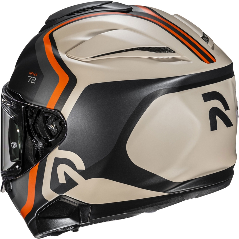 Cască integrală pentru motocicletă HJC RPHA 72 Ernem MC7SF negru-bej-portocaliu
