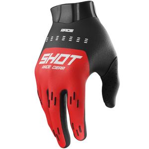 Mănuși motocross Shot Race Evo pentru copii, roșii