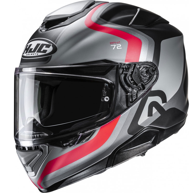 Cască integrală pentru motocicletă HJC RPHA 72 Ernem MC1SF negru-gri-roșu