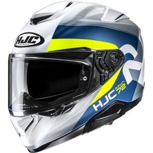 Cască integrală pentru motocicletă HJC RPHA 72 Phyta MC3H gri-albastru-galben