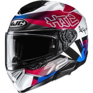 Cască integrală pentru motocicletă HJC RPHA 72 Goldy MC21 alb-roșu-albastru