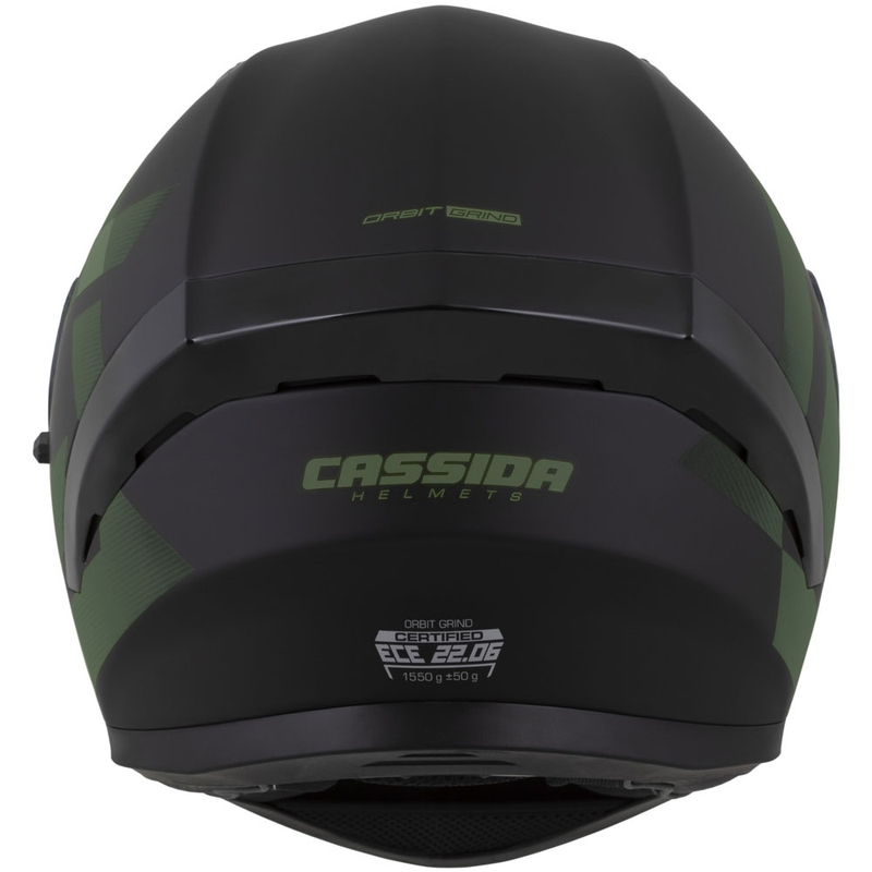 Cască integrală pentru motocicletă Cassida Orbit Grind, negru mat-verde închis