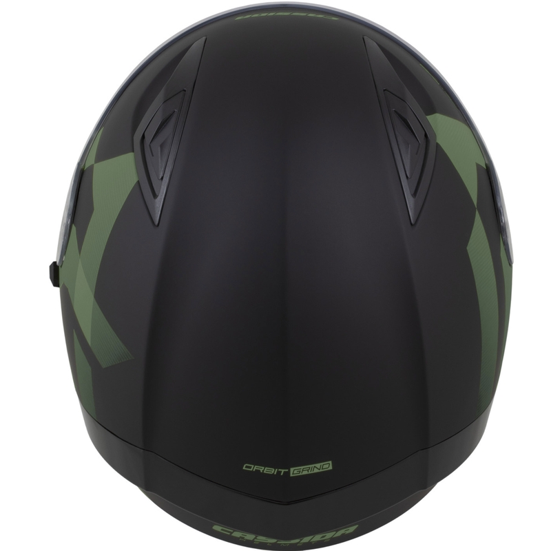 Cască integrală pentru motocicletă Cassida Orbit Grind, negru mat-verde închis