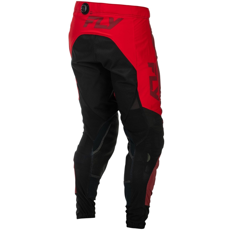 Pantaloni motocross FLY Racing-USA Lite negru-roșu