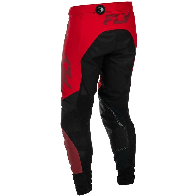 Pantaloni motocross FLY Racing-USA Lite negru-roșu
