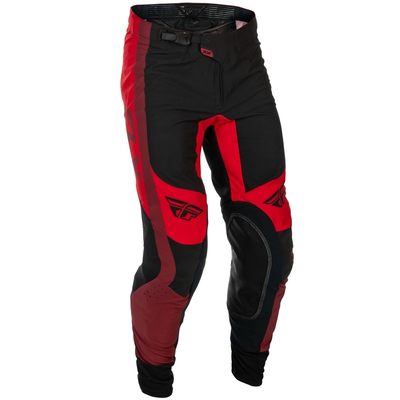 Pantaloni motocross FLY Racing-USA Lite negru-roșu