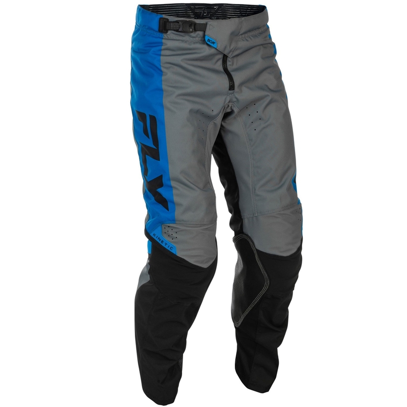 Pantaloni motocross FLY Racing - USA Kinetic albastru-gri-negru
