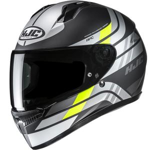Cască integrală pentru motocicletă HJC C10 Hiper MC3HSF negru-argintiu-galben