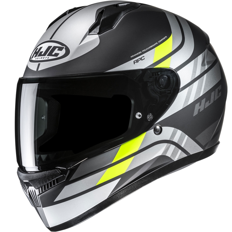 Cască integrală pentru motocicletă HJC C10 Hiper MC3HSF negru-argintiu-galben