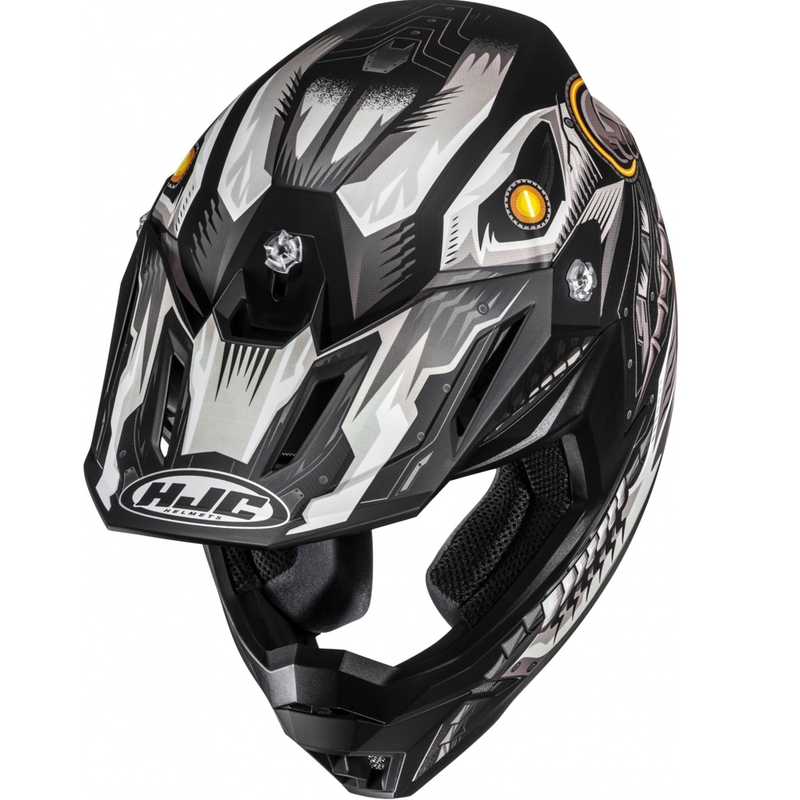Cască motocross HJC C50 Mecha Beast MC5SF negru-gri
