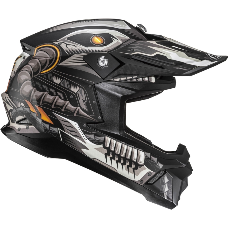 Cască motocross HJC C50 Mecha Beast MC5SF negru-gri
