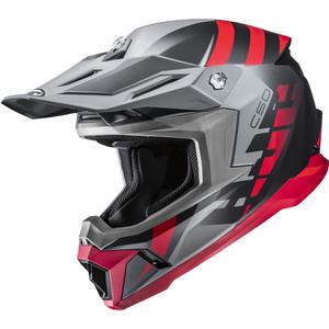 Cască motocross HJC C50 Mirage MC1SF negru-gri-roșu