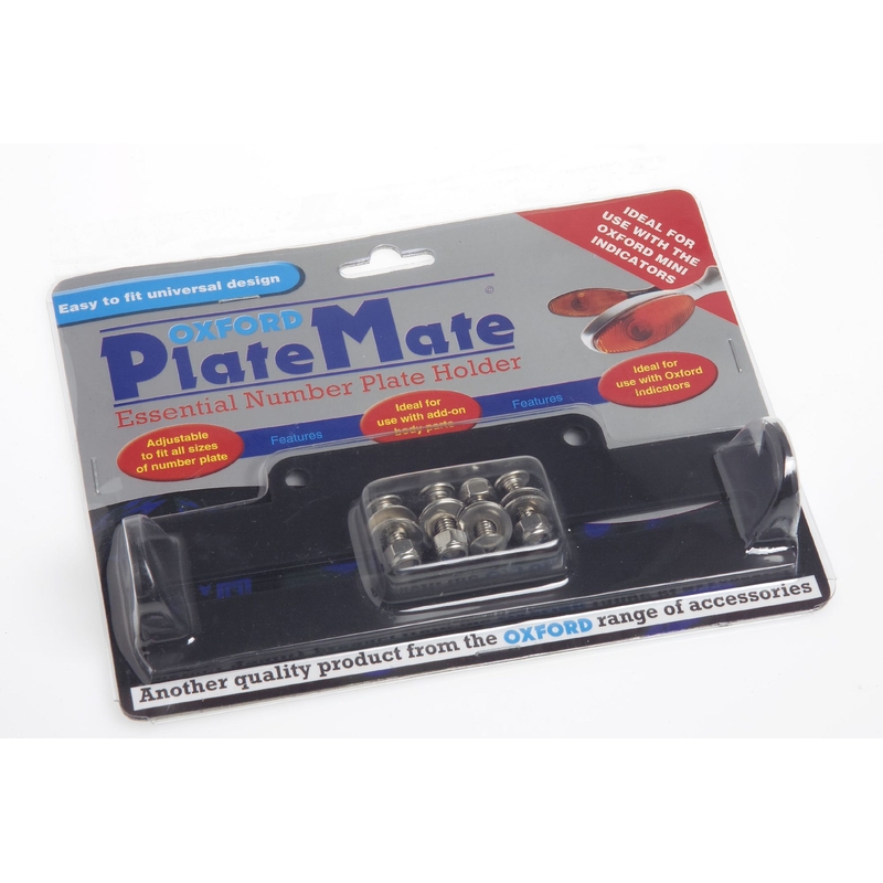 Suport de plăcuță de înmatriculare Oxford Plate Mate negru