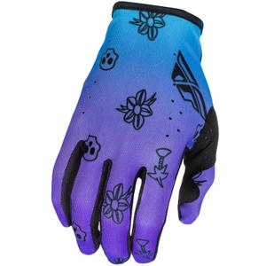 Mănuși motocross FLY Racing - USA Lite Outline violet-albastru-negru