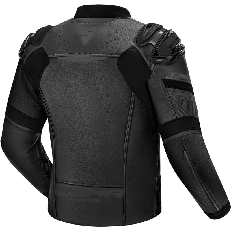 Geacă de motocicletă din piele Shima Bandit 2.0 negru-negru
