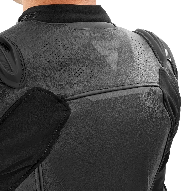 Geacă de motocicletă din piele Shima Bandit 2.0 negru-negru