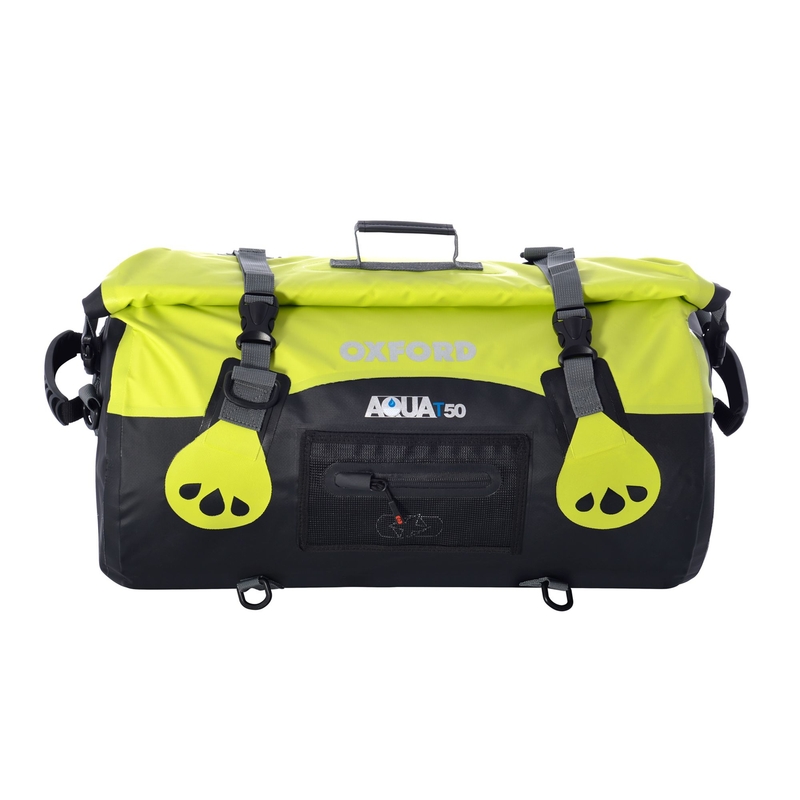 Rezistent la apă Oxford Aqua50 Roll Bag negru-fluo galben