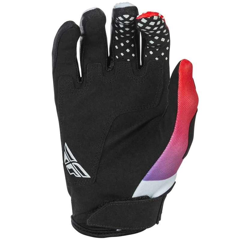 Mănuși motocross FLY Racing - USA Kinetic gri-roșu-violet-negru
