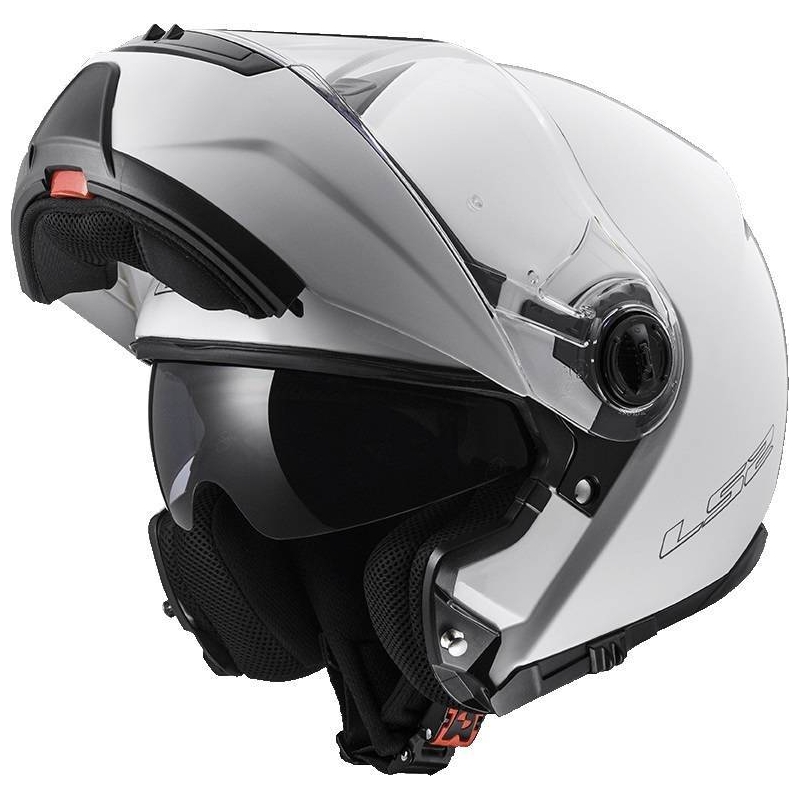 LS2 FF325 Strobe Strobe White Flip-up Casca de motocicletă lichidare