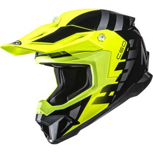Cască motocross HJC C50 Mirage MC3H negru-galben fluo-gri