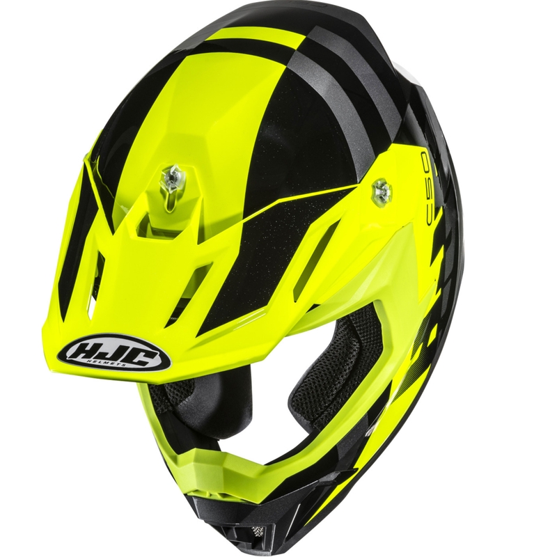 Cască motocross HJC C50 Mirage MC3H negru-galben fluo-gri