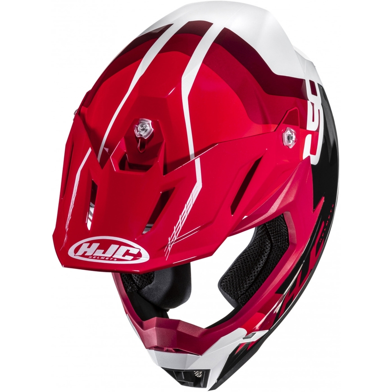 Cască motocross HJC C50 Primal MC1 negru-roșu-alb