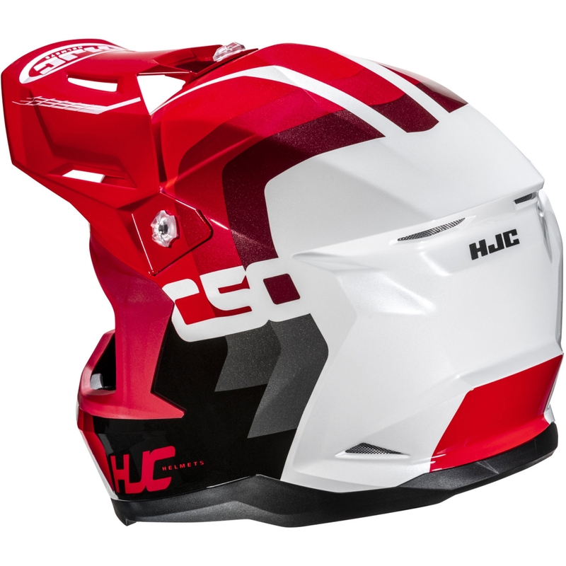 Cască motocross HJC C50 Primal MC1 negru-roșu-alb