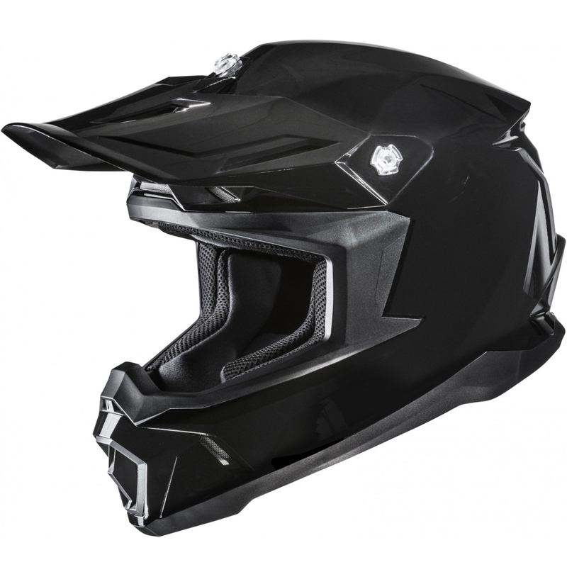 Cască motocross HJC C50 Negru metalic solid