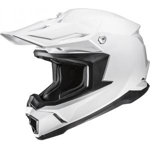 Cască motocross HJC C50 Solid alb perlat