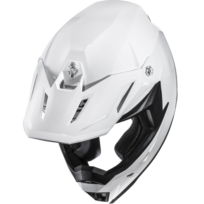 Cască motocross HJC C50 Solid alb perlat