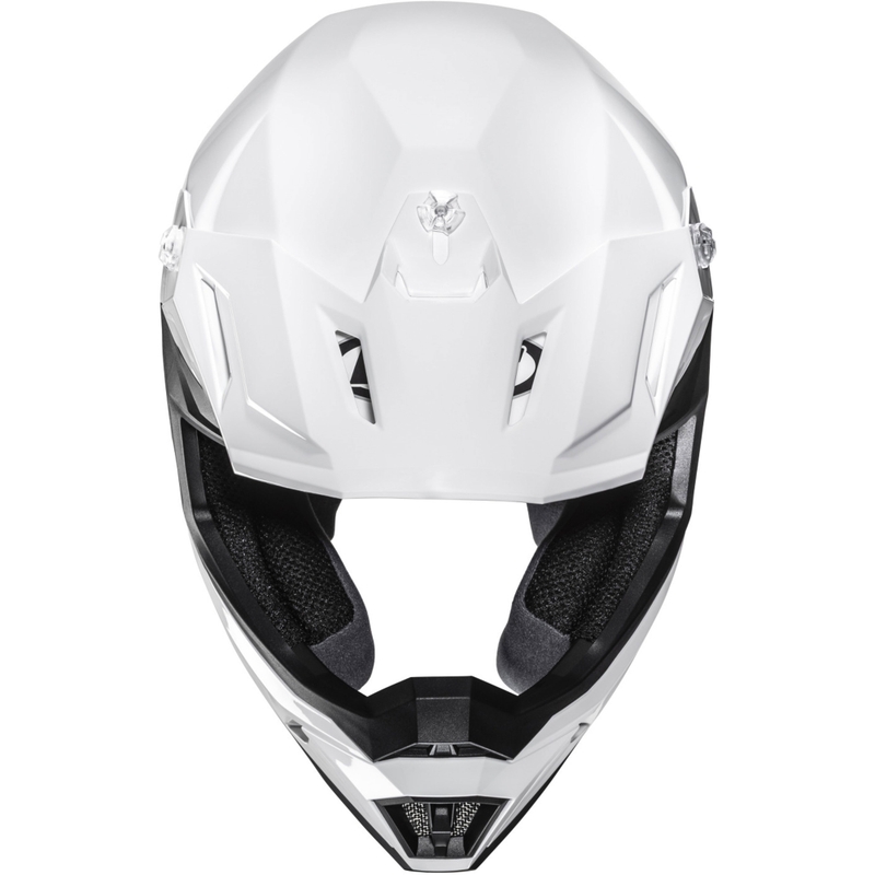 Cască motocross HJC C50 Solid alb perlat
