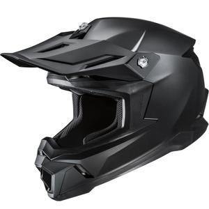 Cască motocross HJC C50 Solid semi-plată neagră