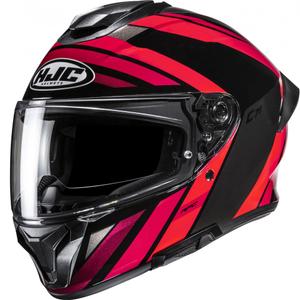 Cască integrală pentru motocicletă HJC C71 Faber MC1 negru-roșu
