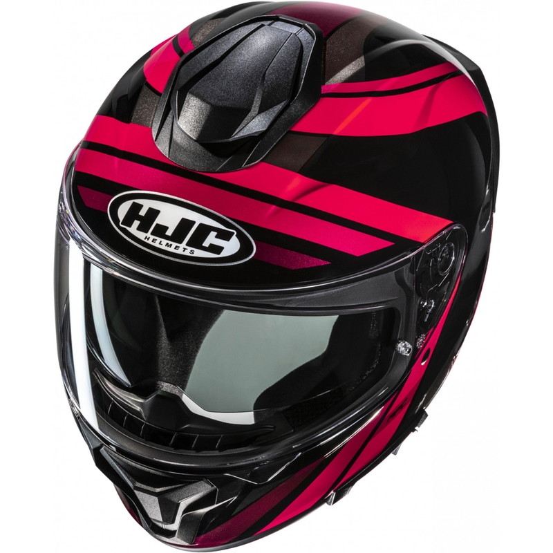 Cască integrală pentru motocicletă HJC C71 Faber MC1 negru-roșu
