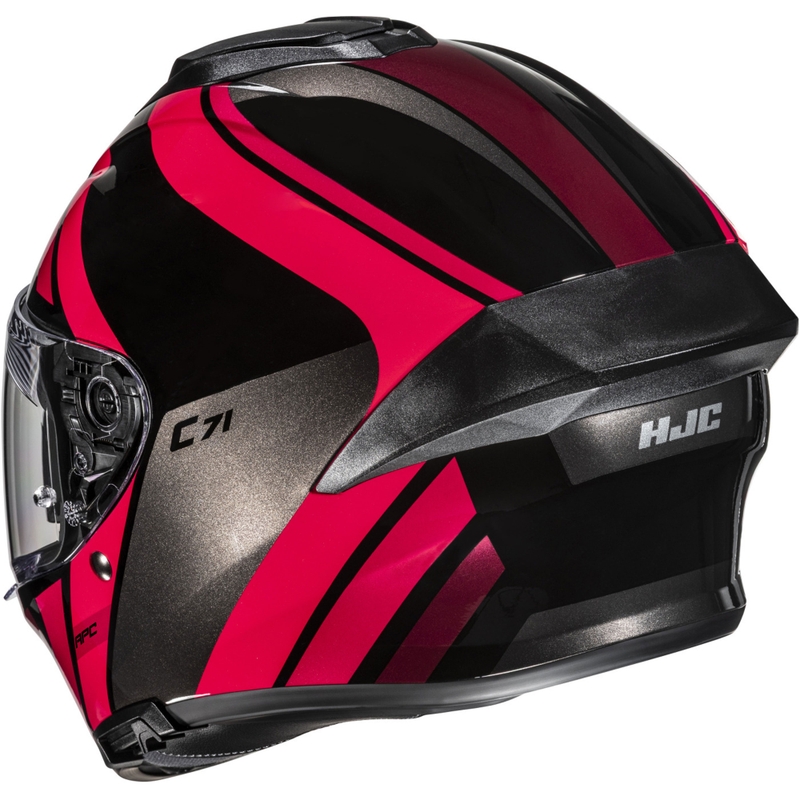 Cască integrală pentru motocicletă HJC C71 Faber MC1 negru-roșu