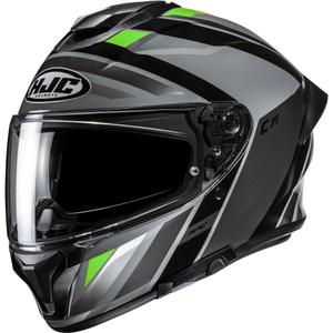 Cască integrală pentru motocicletă HJC C71 Faber MC4 negru-gri-verde fluo