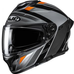 Cască integrală pentru motocicletă HJC C71 Faber MC7 negru-gri-portocaliu
