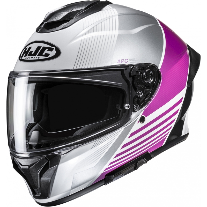 Cască integrală pentru motocicletă HJC C71 Morix MC8, argintiu-roz