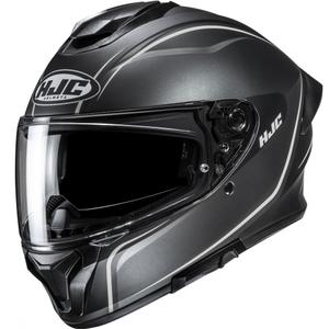 Cască integrală pentru motocicletă HJC C71 Quez negru-argintiu
